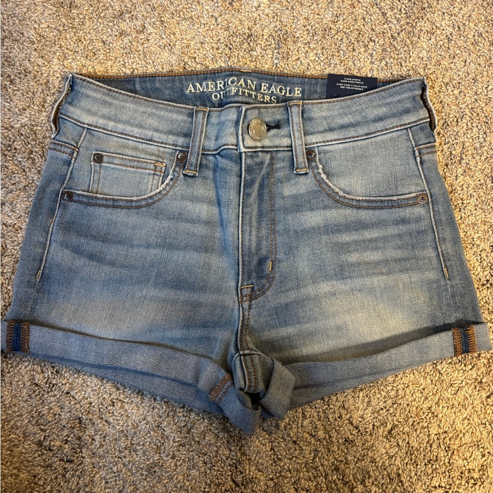 American Eagle Outfitters Light Blue Jean Shorts